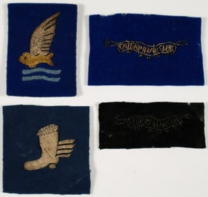 AIRCRAFT CRASH SURVIVORS' PATCHES (4)
