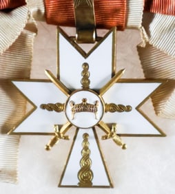 (CROATIA) ORDER OF THE CROWN OF KING ZVONIMIR,1ST CLASS WITH SWORDS