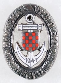 (CROATIA) CROATIAN NAVAL LEGION BADGE