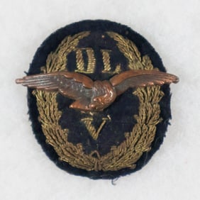 D.L.V. OFFICER'S CAP INSIGNIA
