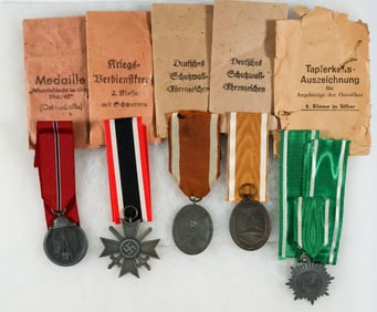 GERMAN MEDALS WITH ISSUE PACKETS