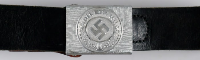 GERMAN POLIZEI BELT BUCKLE WITH BELT