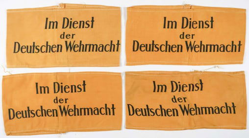 ‘IM DIENST DER DEUTSCHEN WEHRMACHT’ ARMBANDS (4)