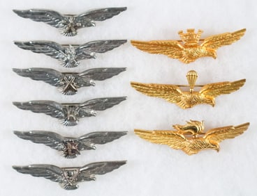 ITALIAN MILITARY PILOT AND ASSOCIATED WINGS (9)