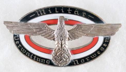 NORWAY MILITARY ADMINISTRATION BADGE