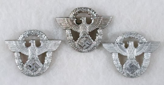 POLIZEI CAP BADGES (3)