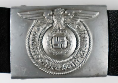 SS BELT BUCKLE BY OVERHOFF, WITH BELT