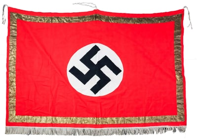 GOLD-TRIMMED N.S.D.A.P. PODIUM BANNER