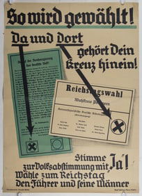 1930S GERMAN ELECTION POSTER