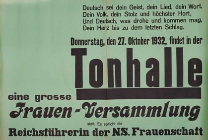1932 NS-FRAUENSHAFT ASSEMBLY POSTER