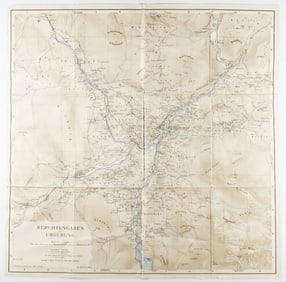 1937 MAP OF BERCHTESGADEN AND ENVIRONS