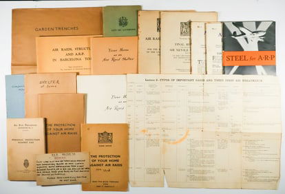 BRITISH WORLD WAR II AIR RAID PAMPHLETS (15)