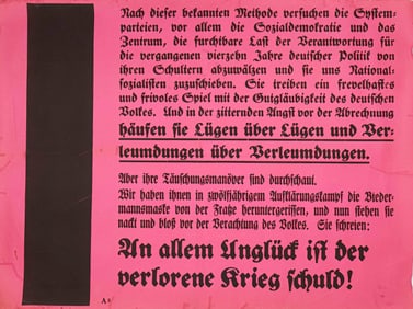NSDAP PROPAGANDA POSTER