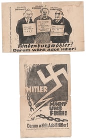 PRO-HITLER ELECTION FLYERS