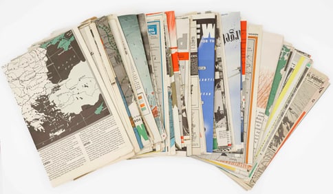 COLLECTION OF WORLD WAR II ‘NEWSMAP’ POSTERS (89)