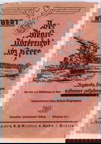 WWII GERMAN SOLDIER HANDBOOK ‘DER DIENSTUNTERRICHT IM HEERE’