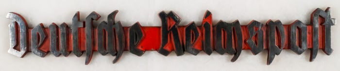 DEUTSCHE REICHSPOST RAIL CAR SIGN
