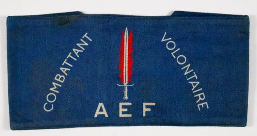 A.E.F. 'COMBATTANT VOLUNTAIRE' ARMBAND