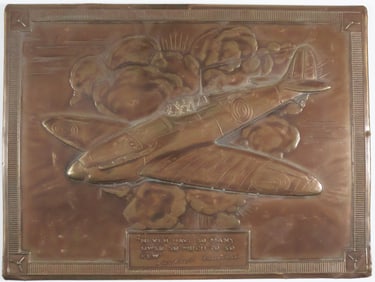 BATTLE OF BRITAIN COPPER PLAQUE