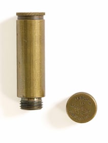 BRASS SS CYANIDE SUICIDE CAPSULE