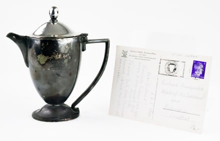 GERMAN COFFEE POT RECOVERED IN 1945
