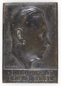 HEINRICH HIMMLER BRONZE WALL PLAQUE