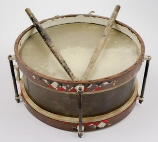 HITLER YOUTH SNARE DRUM WITH DRUMSTICKS