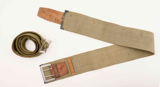 JAPANESE WORLD WAR II SWORD BELT AND SUMMER BELT (2)