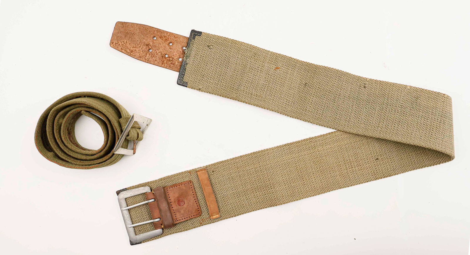 JAPANESE WORLD WAR II SWORD BELT AND SUMMER BELT (2) (1 of 2)