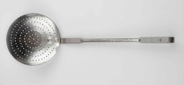 KRIEGSMARINE MARKED ALUMINUM SKIMMING LADLE
