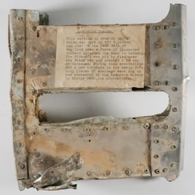 LANCASTER CRASH RELIC FROM THE 'DAMBUSTERS' RAID