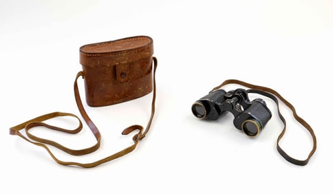 NAZI S.A. CASED BINOCULARS