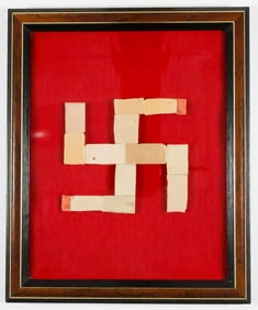 SWASTIKA MADE FROM FUHRERBAU RUINS