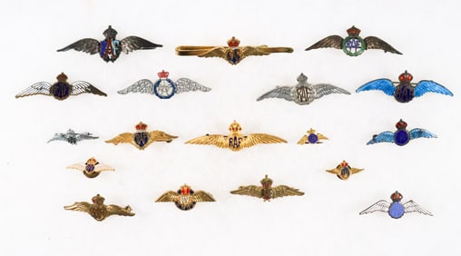 VARIOUS BRITISH ‘SWEETHEART’ BROOCHES (18)