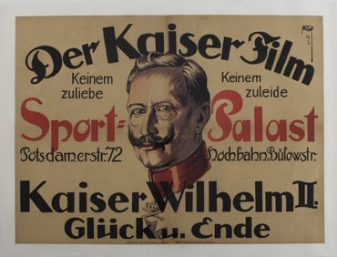 KAISER WILHELM II FILM POSTER
