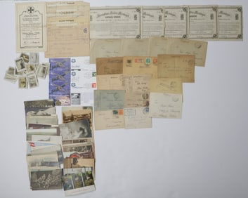 GERMAN WORLD WAR I POSTCARDS, COVERS AND MORE (60+)