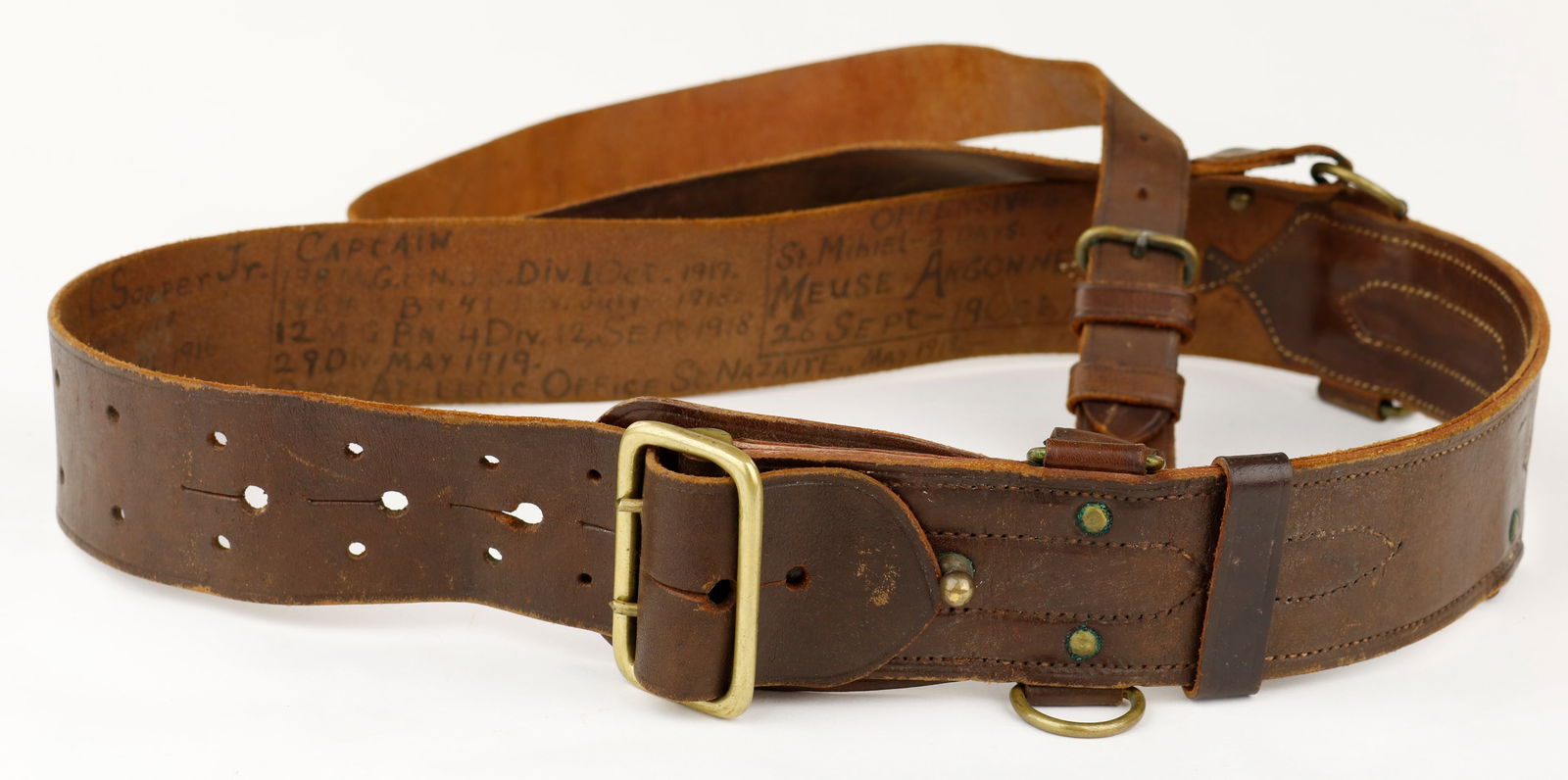 AMERICAN OFFICER'S IDENTIFIED SAM BROWNE BELT (1 of 11)