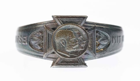 KAISER WILHELM II AND FRANZ JOSEF COMMEMORATIVE RING