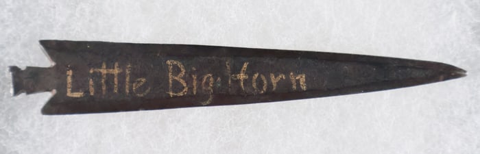 'LITTLE BIG HORN' IRON ARROWHEAD