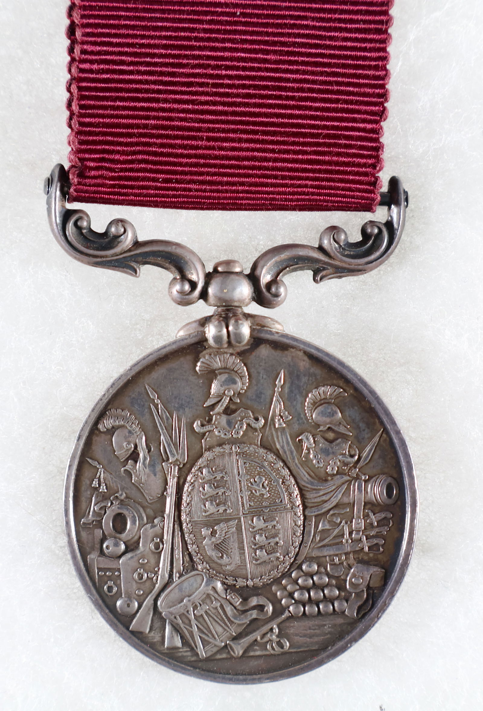 BRITISH ARMY LONG SERVICE AND GOOD CONDUCT MEDAL: In May 1895, Queen Victoria authorized colonial governments to adopt various British military medals and to award them to their local military forces. The Colony of Natal introduced this system in Aug