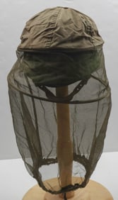 VIETNAM WAR ERA AMERICAN INSECT NET HELMET COVER