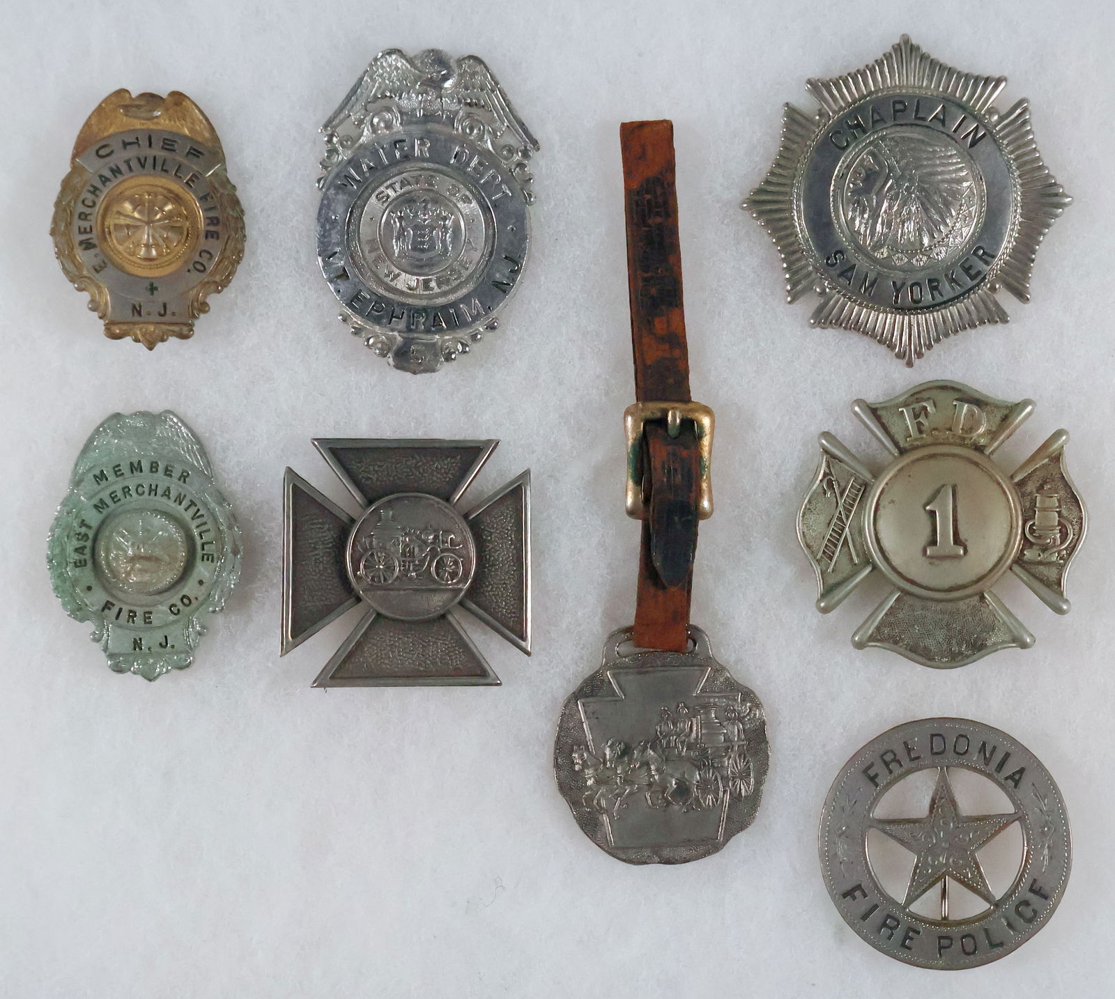 FIRE DEPARTMENT BADGES AND FOBS (1 of 2)