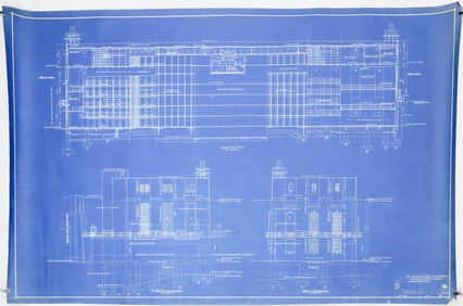 SAN QUENTIN BLUEPRINT OF CELL BLOCKS, 1932