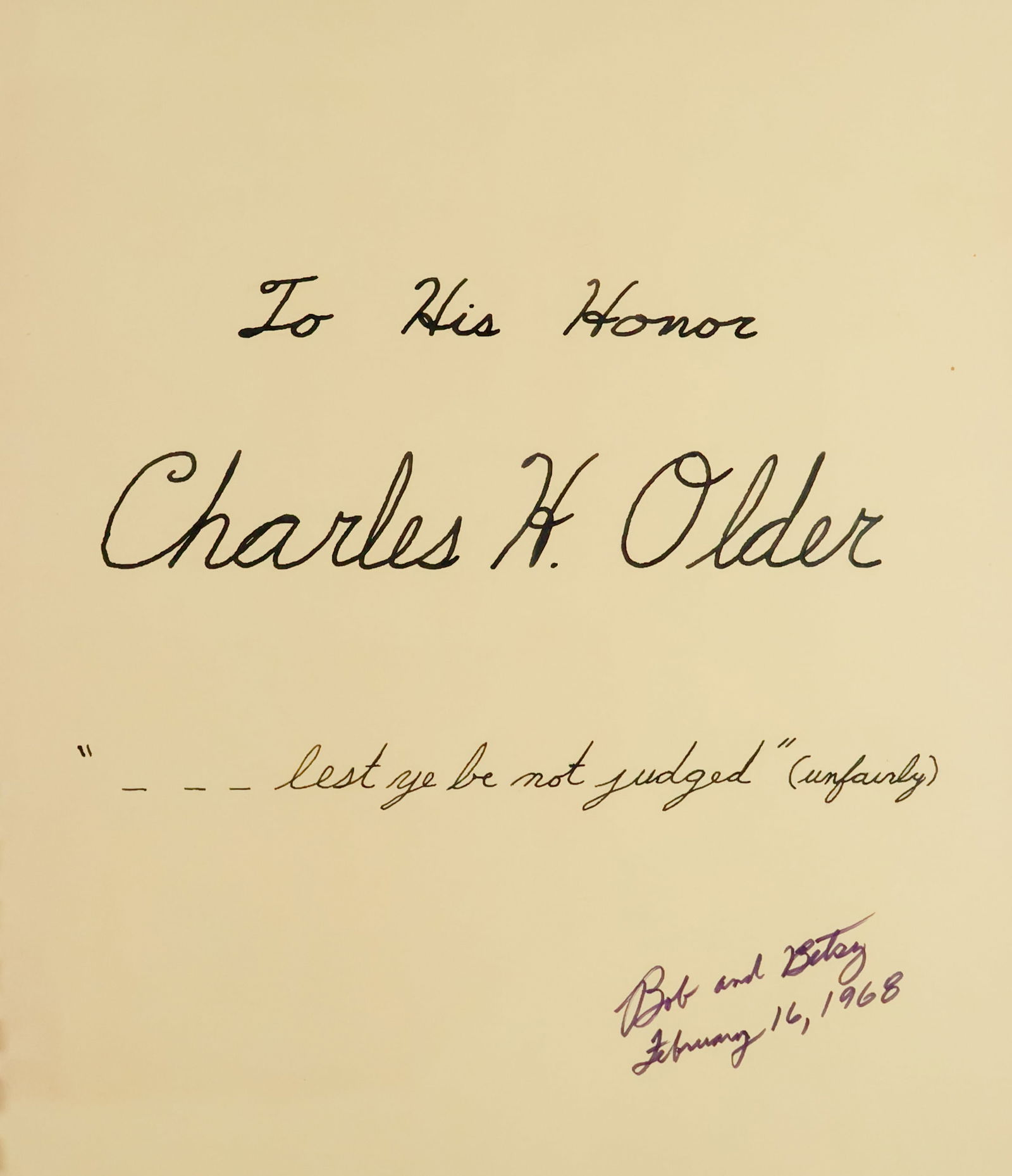 CHARLES MANSON JUDGE CHARLES OLDER'S SCRAPBOOK (1 of 11)