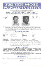 RAFAEL RESENDEZ-RAMIREZ WANTED POSTER