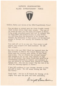 IKE'S D-DAY MESSAGE TO TROOPS – FROM A LIEUTENANT WHO OVERSAW ITS DISTRIBUTION