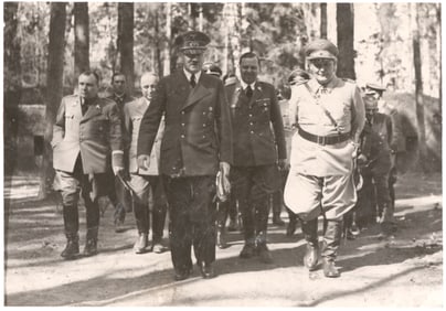 HERMAN GORING'S PHOTO OF ADOLF HITLER AND HIS HENCHMEN
