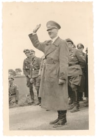 HITLER SALUTES HIS TROOPS
