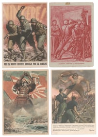 ITALIAN PROPAGANDA POSTCARDS (8)