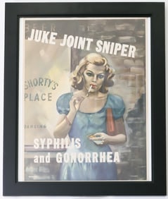 'JUKE JOINT SNIPER' WORLD WAR II ANTI-VENEREAL DISEASE POSTER